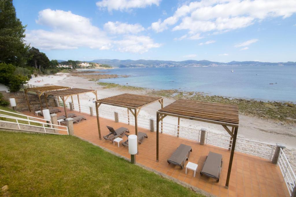 Hotel Spa Nanin Playa Sanxenxo Kültér fotó